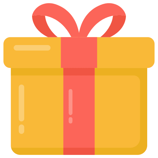 Gift surprise birthday christmas present icon