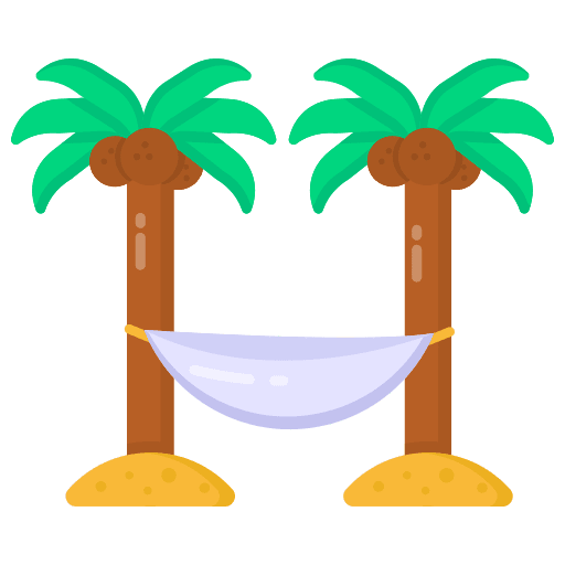 Hammock hammock vacations travel icon