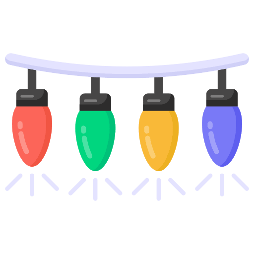 Garlands party fun decoration icon