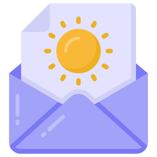 Mail holidays mail envelope icon
