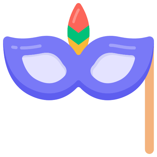 Props mask fun accessory icon