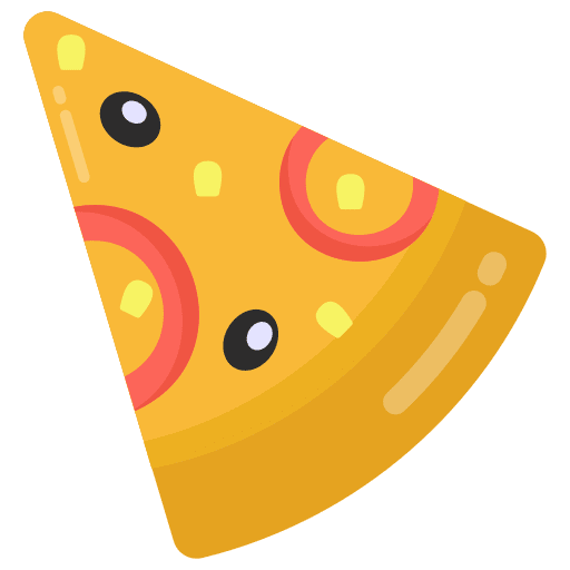 Pizza slice fat pizza slice fast food icon
