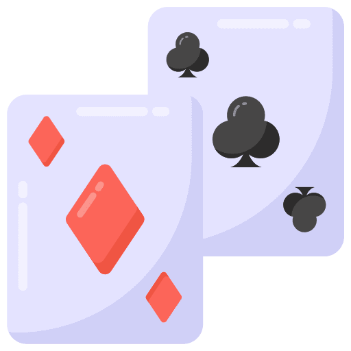 Poker cards card game casino poker cards icon