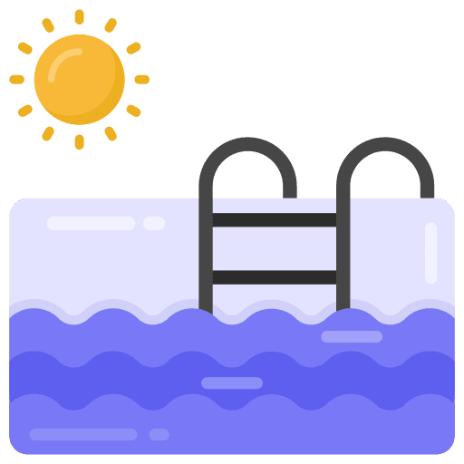Pool summertime sport swimming pool icon
