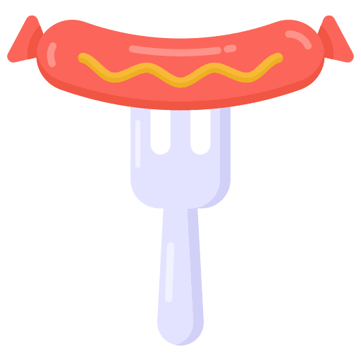 Sausage junk food holidays grill icon