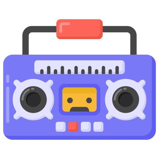 Stereo audio holidays sound icon
