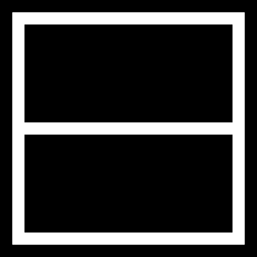 Layout arrangement split screen ui icon