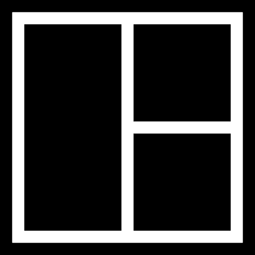 Layout split screen arrangement layout icon