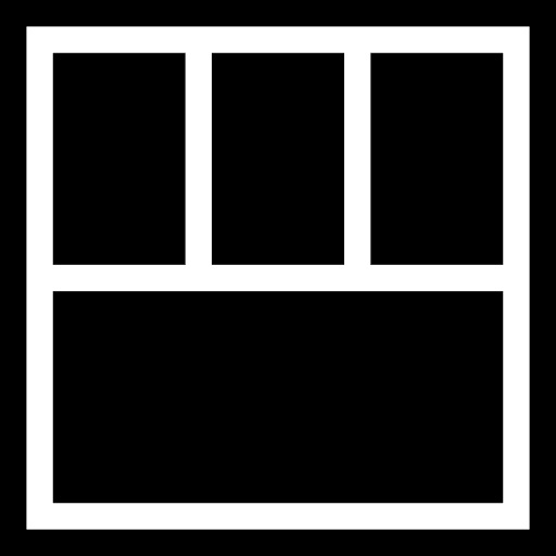 Layout split screen grid ui icon