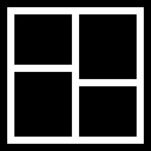 Layout split screen grid ui icon