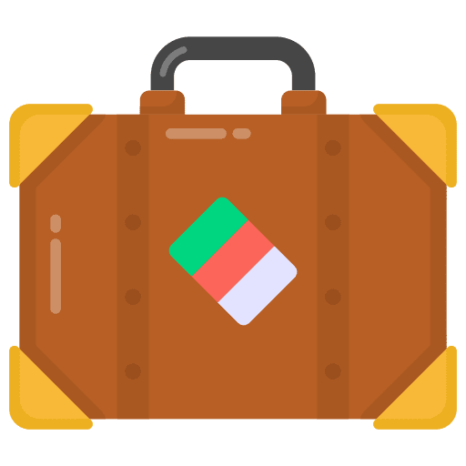 Travel bag business portfolio travel icon