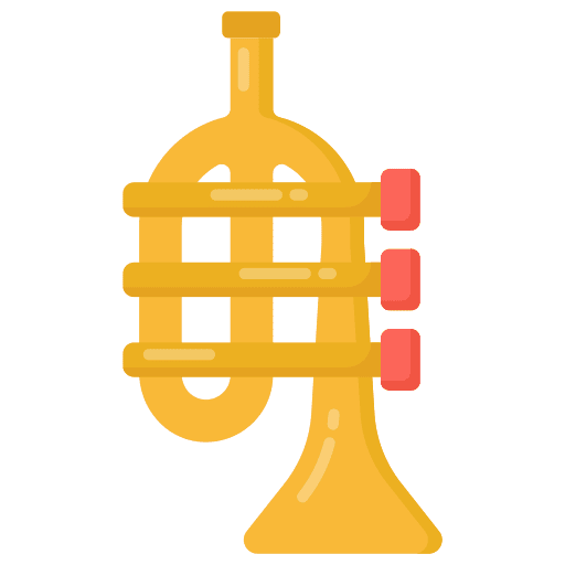 Trumpet celebration cultures music and multimedia icon