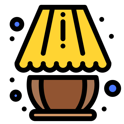 Lamp home decor furniture and household electronics icon