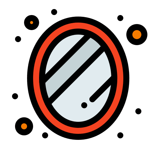 Mirror mirror ornament decoration icon