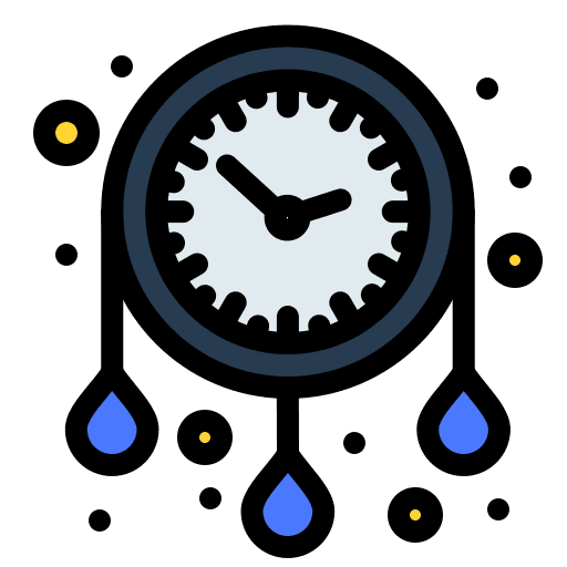 Watch time and date home decoration watch icon