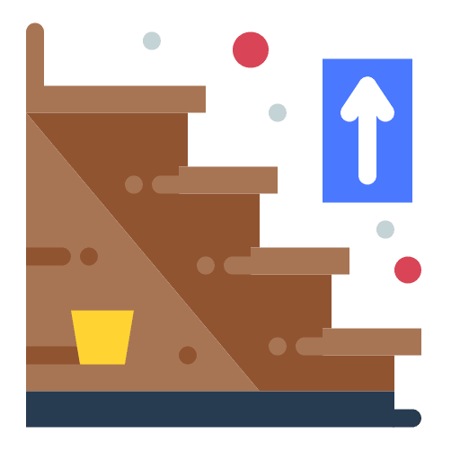 Stairs furniture furniture and household stairs icon