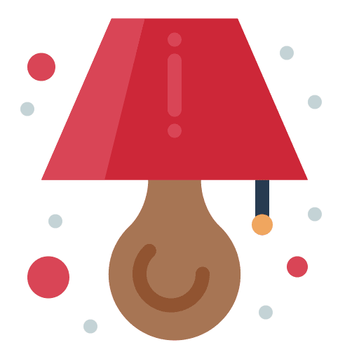 Table lamp furniture and household lantern electronics icon