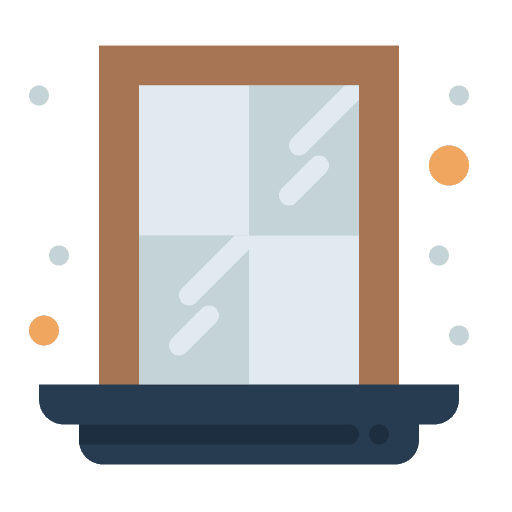 Window door construction furniture and household icon