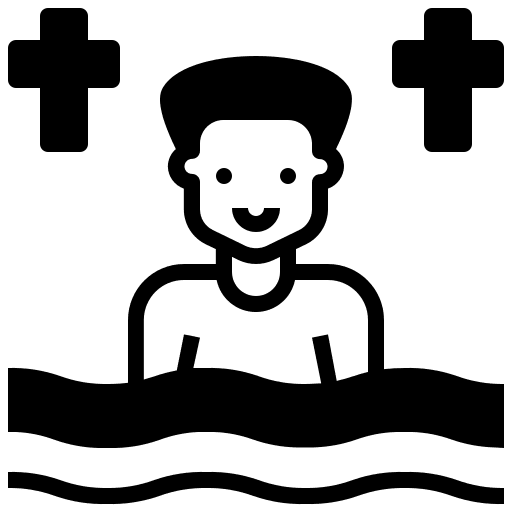 Baptism faith religion user icon