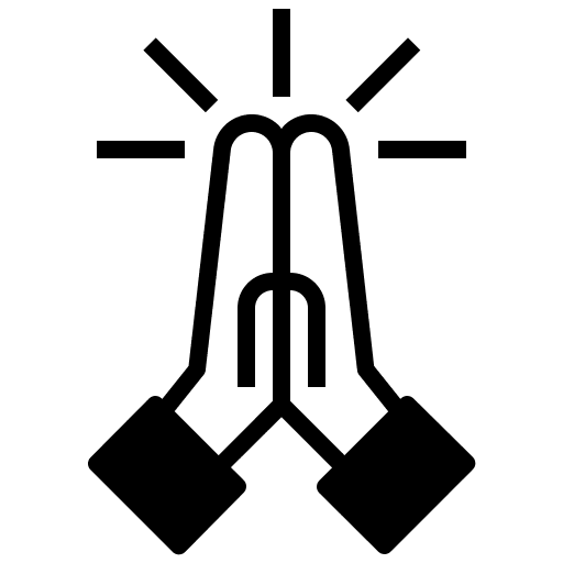 Pray hand worship cultures icon
