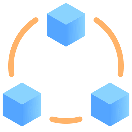 Data network connected technology data network icon