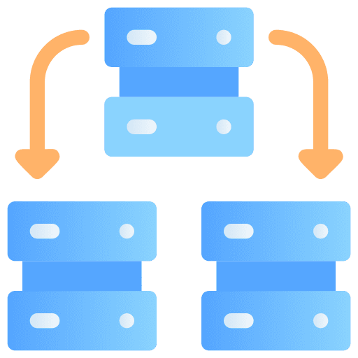 Data server data center data server database icon