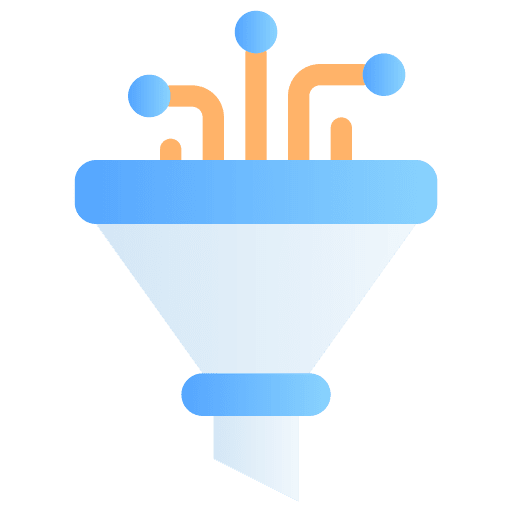 Filter data digital ui icon Filter data digital ui icon