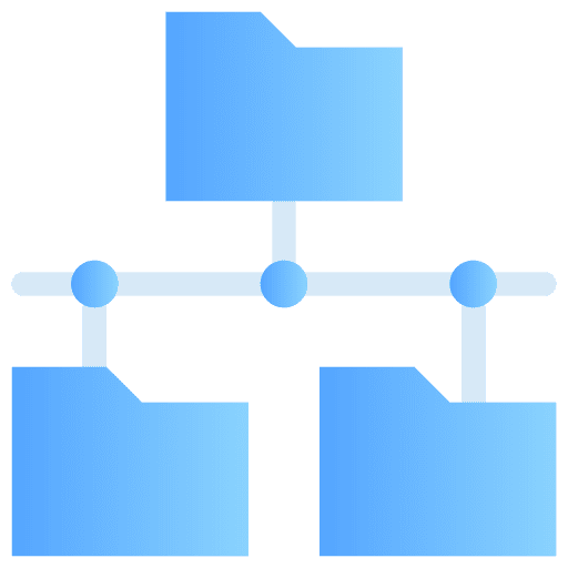 Folder folder file storage connection icon Folder folder file storage connection icon