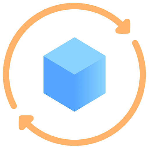 Recycling looping seo and web update icon