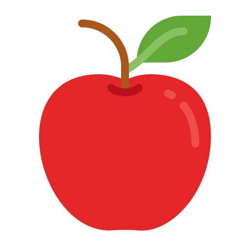 Apple food and restaurant organic vegetarian icon