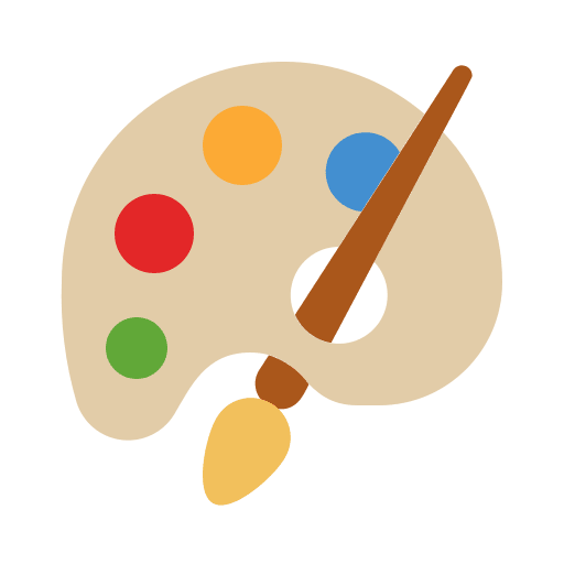 Paint palette art and design art paint palette icon