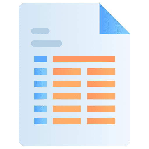 Report file archive list icon Report file archive list icon