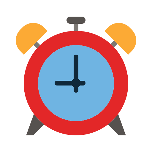Alarm clock wake up time electronics icon