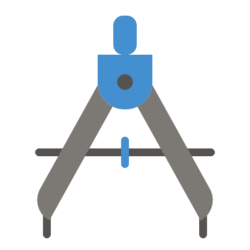 Compass divider compass education icon