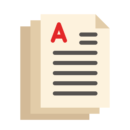 Exam score a qualification icon