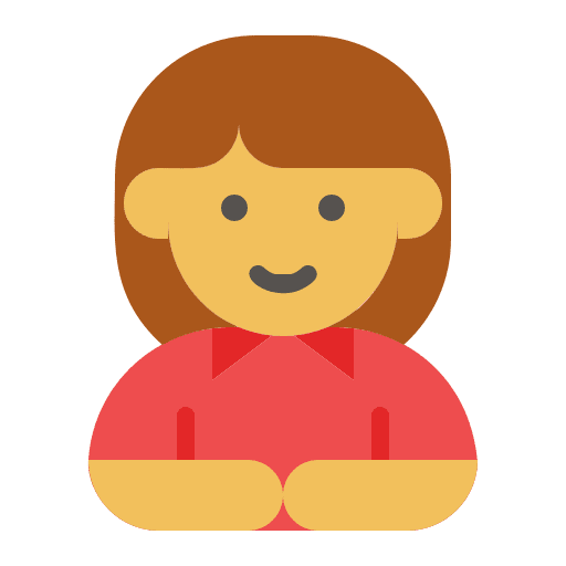 Student female girl teenager icon