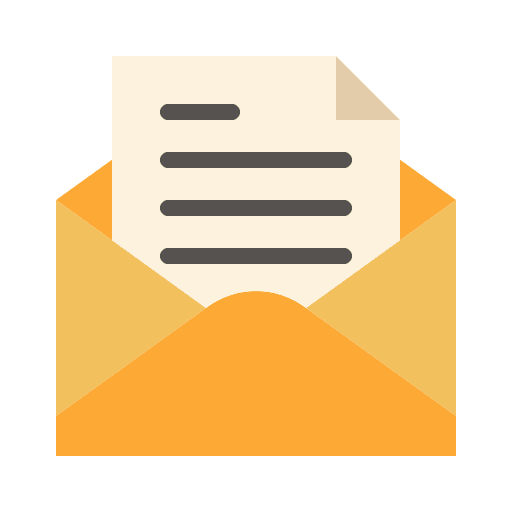 Mail message envelope interface icon