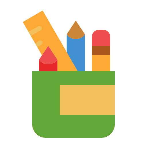 Pencil case school material pencil case pencil icon