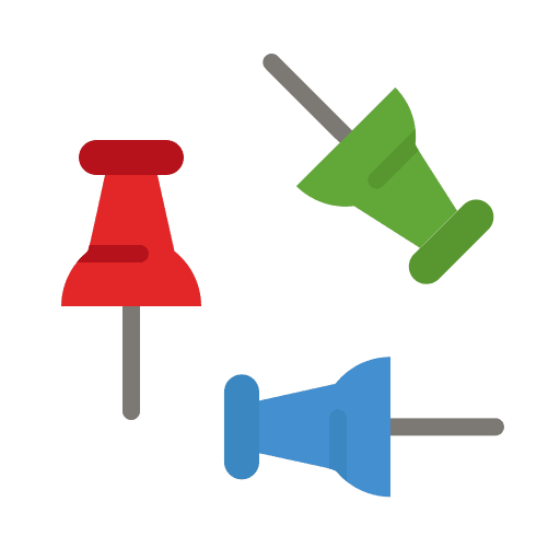 Push pin education ui attachment icon