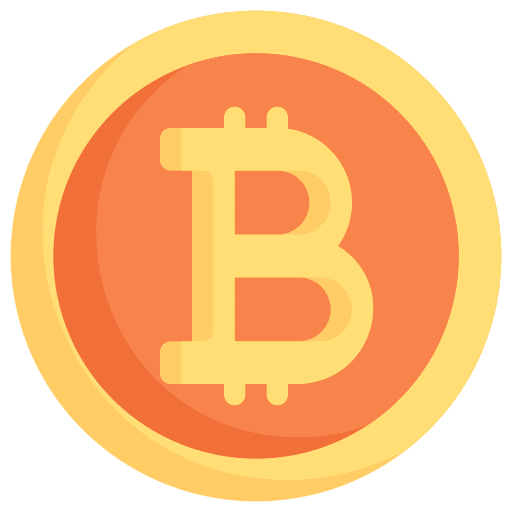 Bitcoin payment blockchain coin icon