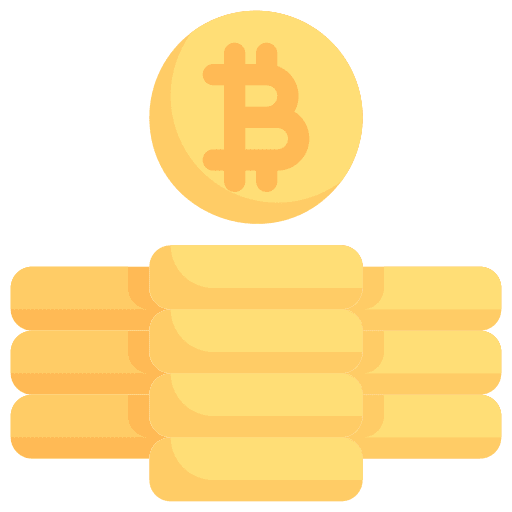 Coin business and finance coin stack icon Coin business and finance coin stack icon