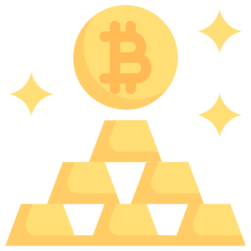 Ingot business and finance cryptocurrency gold icon