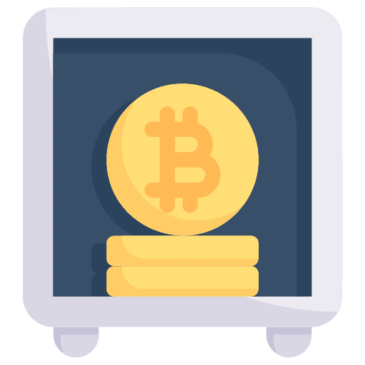 Saving deposit business and finance digital currency icon