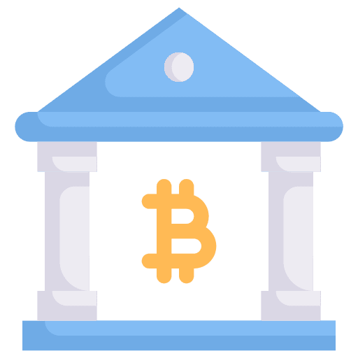 Bank digital money cryptocurrency business and finance icon Bank digital money cryptocurrency business and finance icon