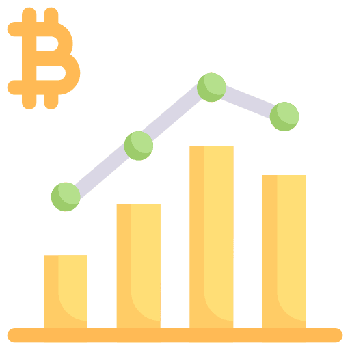 Graph line chart business and finance trend icon Graph line chart business and finance trend icon