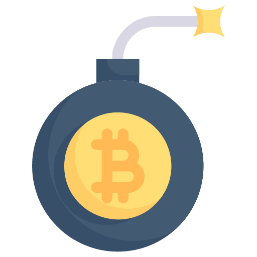Bomb cryptocurrency bomb payment method icon Bomb cryptocurrency bomb payment method icon