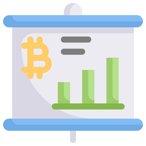 Presentation blockchain graphic presentation icon Presentation blockchain graphic presentation icon