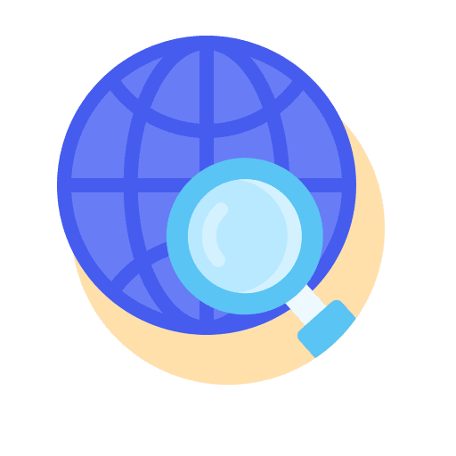 Global zoom find global icon Global zoom find global icon