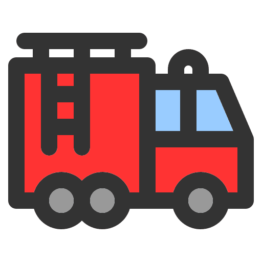 Firefighter car transportation firefighter car transport icon