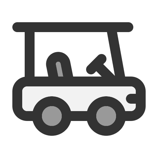 Golf cart sports and competition transportation transport icon
